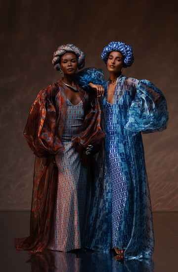 Wanni Fuga Anagram Slip dress (Sky Blue)